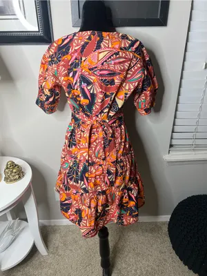 ALC Frank Russet multicolor carey mini dress MSRP $425 size 4 thumbnail 5