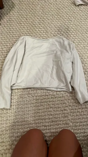 White Edikted Sweater Cropped thumbnail 4