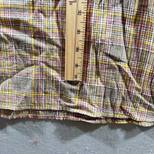 993 | Vernacular Smocked Halter Plaid Cotton Maxi Dress Cottagecore Womens Small thumbnail 4