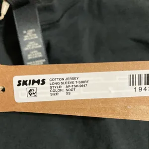 SKIMS Cotton Jersey Long Sleeve T-Shirt XS thumbnail 4
