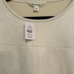 Tantrums Cream Midi Dress Size M thumbnail 2