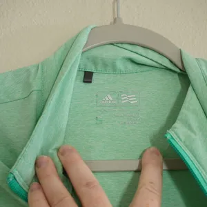 Adidas Women's Size Small Mint Green Golf Outdoor Full Zip Lightweight Jacket thumbnail 5