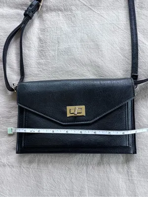 Compact Black Crossbody Bag thumbnail 4