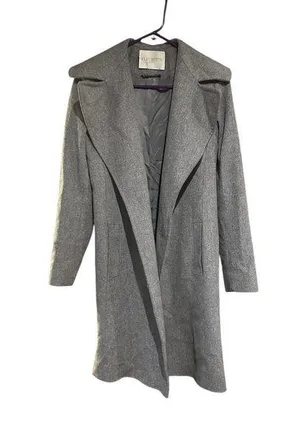 Fleurette 100 percent wool coat Gray Size 4 thumbnail 1