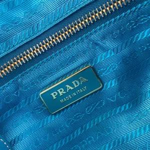Prada Blue Tessuto Gaufre Crossbody thumbnail 7