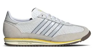 NWT Adidas Wmns SL72 OG Retro Sneaker White Grey Silver Lace Up SZ-9 thumbnail 1