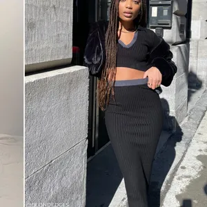 437 THE GAIA MIDI SKIRT / Gray thumbnail 3