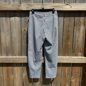 SHEIN Womens Black White Gingham Checkered Straight Leg Pants Size 6 Medium thumbnail 2