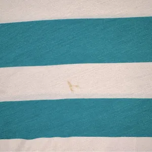 American Eagle Green and White Stripped V-Neck T-Shirt thumbnail 3