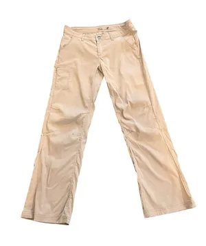Prana Halle Women’s Khaki Cargo Pants Size 10 thumbnail 1