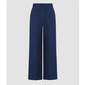 Cider Navy Blue Mid Rise Pleated Straight Leg Pants Size XL thumbnail 4