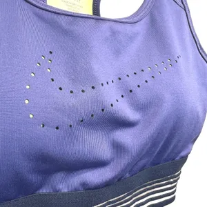 Nike Sports Bra Purple M Dri-FIT Racerback Perforated Swoosh‎ Activewear thumbnail 5