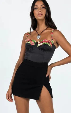 Princess Polly Lola Skirt Black thumbnail 1
