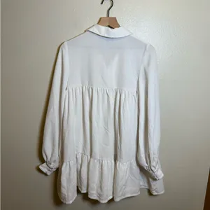 Danielle‎ Bernstein Textured Woven Baby-Doll Mini Dress thumbnail 6