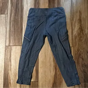 Athleta blue capri leggings thumbnail 3