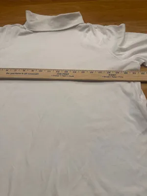 L.L.Bean white turtle neck size xlarge. thumbnail 2
