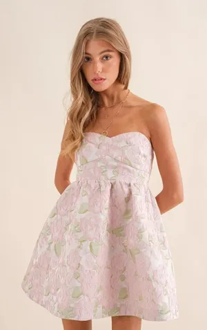 short floral dress Pink Size L thumbnail 1