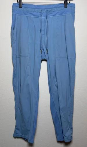 Lululemon Women Cropped Pants 8 Utility Blue Dance Studio Mid-Rise Pull On thumbnail 1
