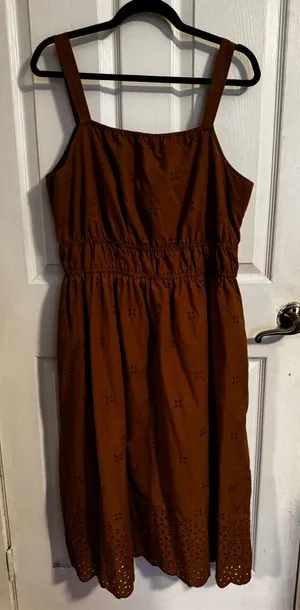 Time and Tru Brown Dress Size L thumbnail 1