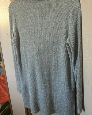 FINAL MARKDOWN Dip Gray mock Neck Sweater Soft Knit Tunic xs thumbnail 1