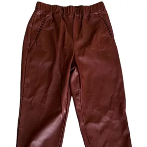 NWOT INC International Concept Faux Leather Joggers Pant High Waisted M thumbnail 4