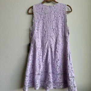 NWT Lulus Kiss Kiss Lilac Purple Lace V Neck Midi Sleeveless Dress Size XL thumbnail 6