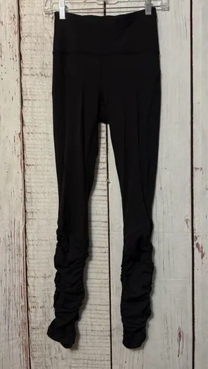 Lululemon Ready To Rulu Ruched High Rise Tight Legging 28" Black Size 4 W5BCNS thumbnail 1
