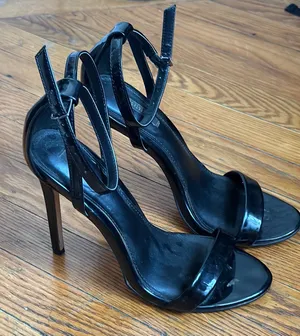 Forever 21 Strappy Black Heels thumbnail 1