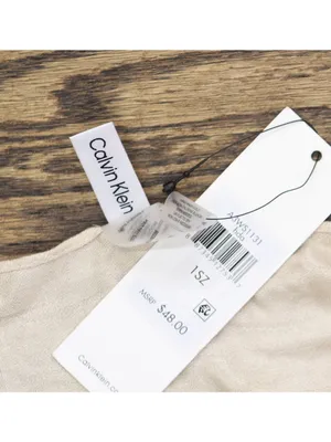 Calvin Klein Womens Lightweight Pashmina Fringe Scarf Heathered Almond Brown thumbnail 5