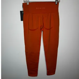 NVGTN Orange Contour Seamless Leggings & Crop Top Gym Set Workout Size XL New thumbnail 4