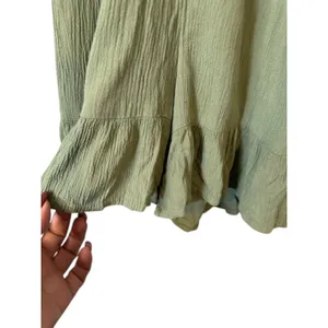 Rewind Green Sleeveless Lightweight One Piece Casual Romper Women Sz XS thumbnail 4