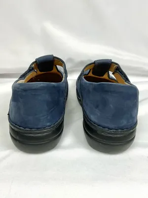 Finn Comfort Nashville Blue Mary Jane Clogs Nubuck Suede Size 40 T Strap thumbnail 7