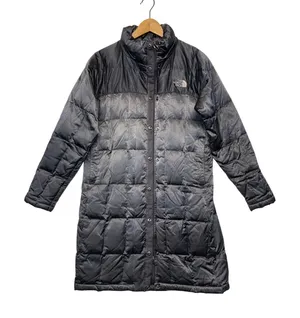 The North Face Womens 600 Fill Down Quilted Long Parka Puffer Jacket Black Small thumbnail 1