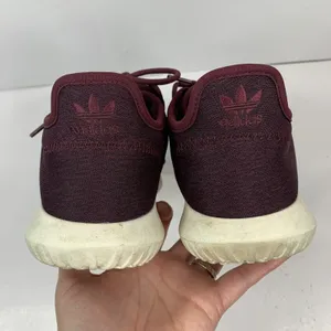 Adidas Size 10 Tubular Shadow Maroon Burgundy Knit Sneakers CQ2461 Low Top Shoe thumbnail 10