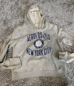 Aeropostale Gray V-Neck Sweater  thumbnail 2