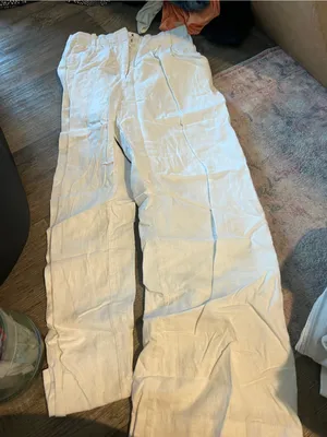 Abercrombie White Wide-Leg Women's Pants thumbnail 6