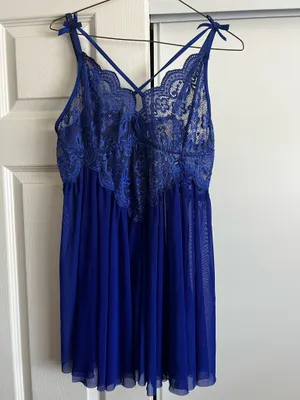 Women’s blue baby doll set Size XXL thumbnail 1
