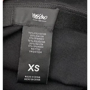 Bodycon Midi Pencil Skirt Size XS Black White Stripe Pull on Knit Office Siren thumbnail 5