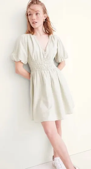 Madewell Sophie mint mini dress size XS nwt thumbnail 1