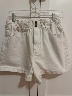 Show Me Your Mumu White Denim Shorts thumbnail 3
