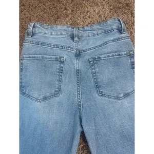 OAT New York High Rise Straight Crop Jeans Raw Hem Light Wash Size‎ 4/27 thumbnail 6