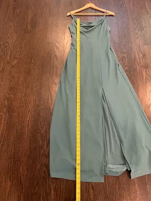 Birdy Grey Seafoam Long Creep Dress Mefium thumbnail 3