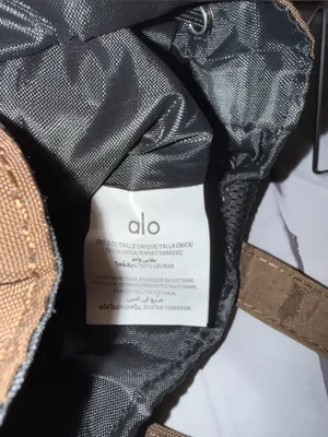 Alo Yoga Crossbody Bucket Bag in Expreso Brown Nylon thumbnail 4