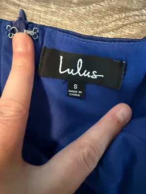 Lulus Metallic Blue Mini Dress thumbnail 2