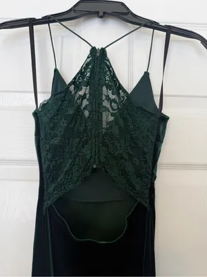 B. Darlin green velvet and lace dress size 0 thumbnail 13