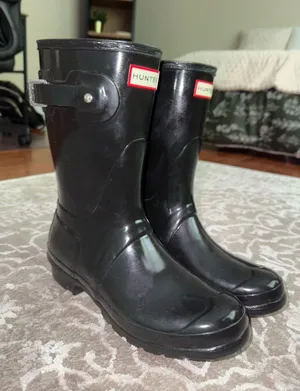 Hunter Rain Boots Black Original Gloss thumbnail 1