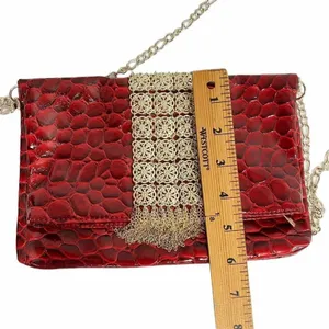 White House Black Market‎ Patented Red Shoulder Bag thumbnail 8