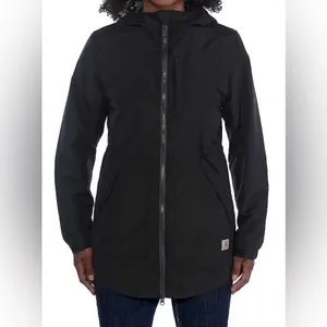 Carhartt Rain Defender Relaxed Fit Lightweight Coat Size XL (16-18) in Black thumbnail 3
