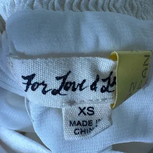 FOR LOVE AND LEMONS Macaroon Puff-sleeve Mini Dress In White XS thumbnail 11