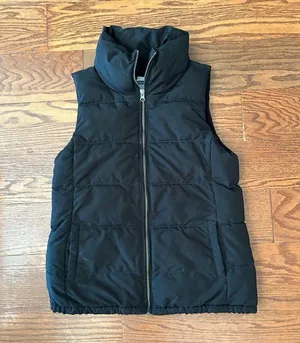 Old Navy Fleece Lined Waist Length High Neck Vest Size Small Gorpcore Full Zip thumbnail 9